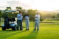 baby boomer men golfing