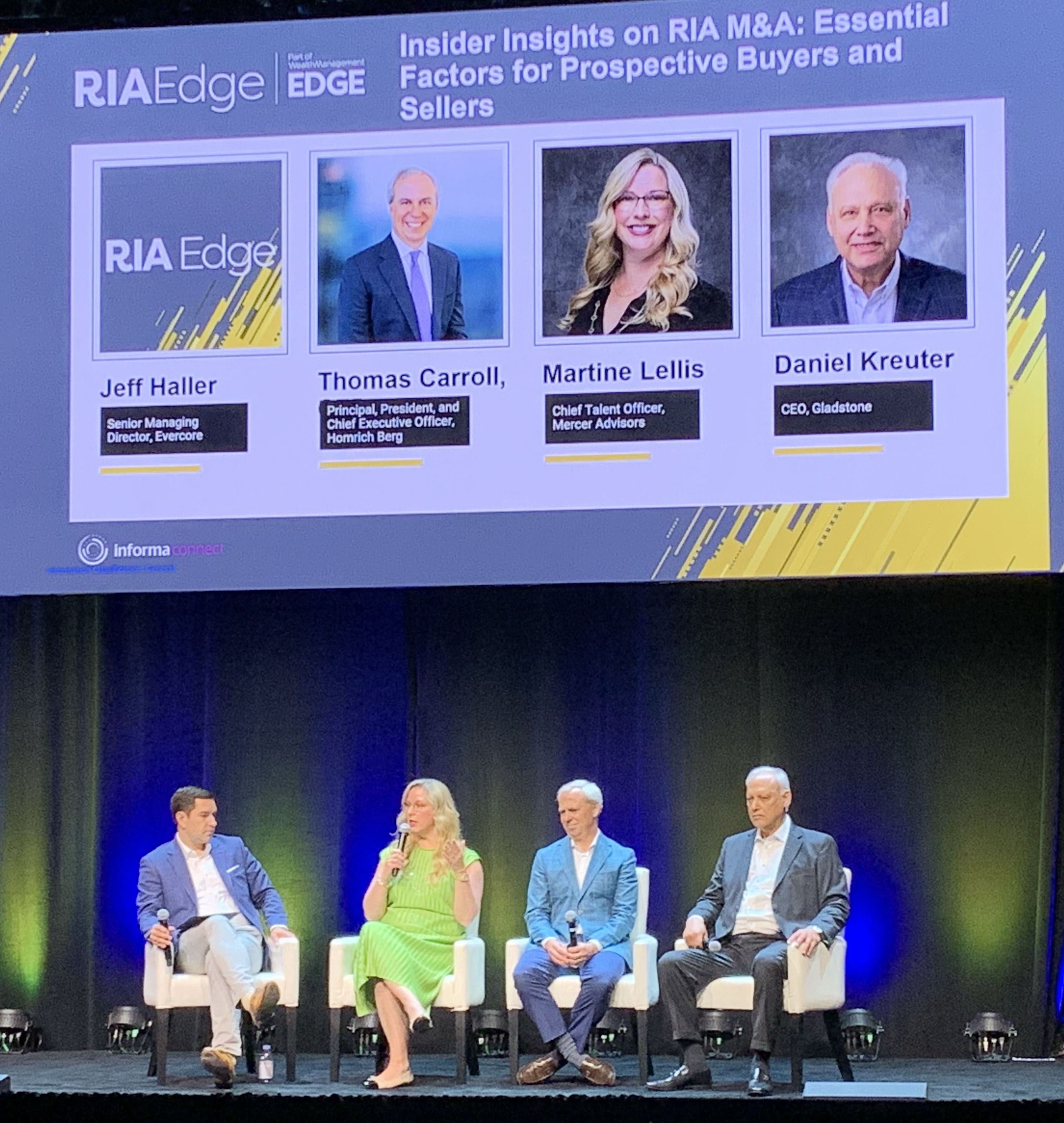 Wealth Management EDGE RIA Edge M&A panel