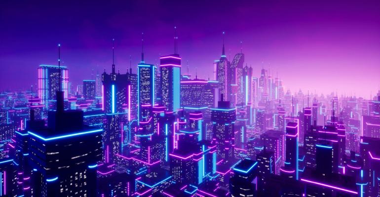 futuristic city